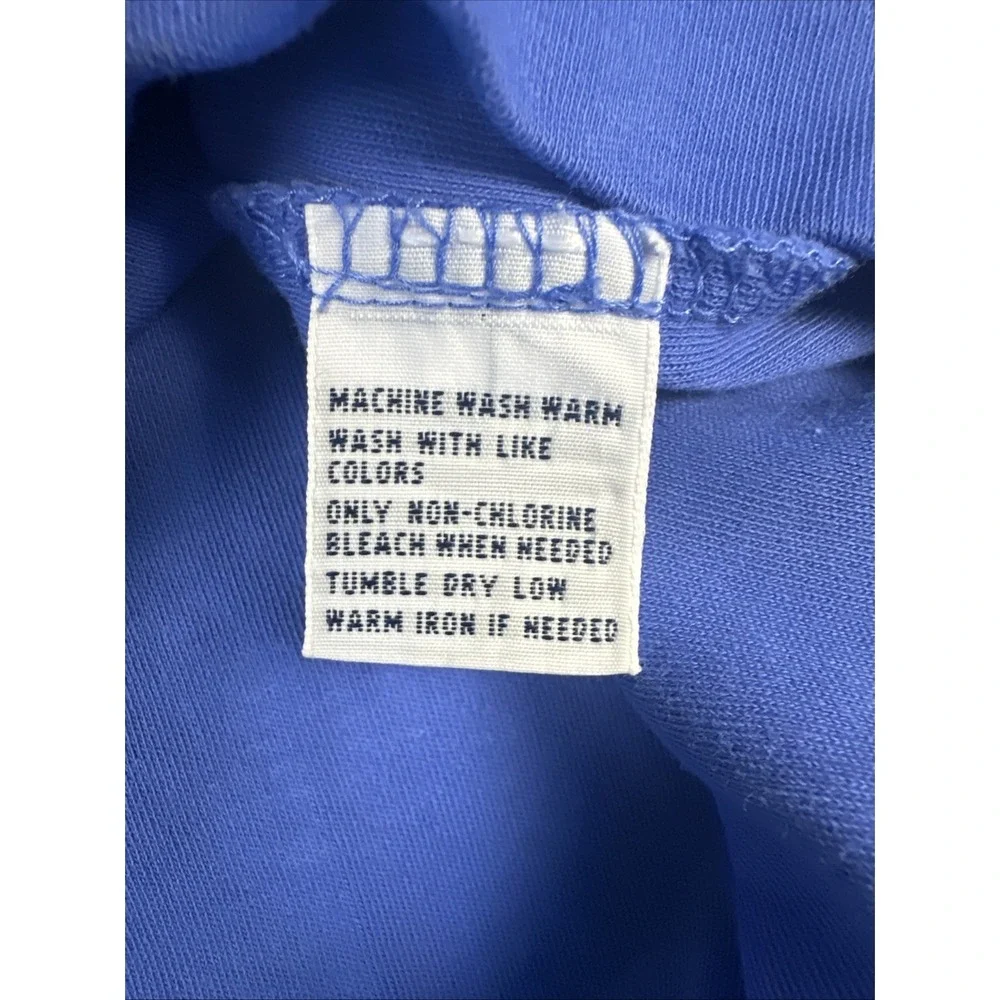 Polo Ralph Lauren Polo Shirt Men's L Blue with Orange Pony Short Sleeve Collared
